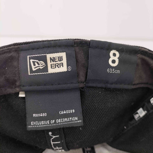 ニューエラ NEW ERA 59FIFTY H刺繍 ベースボール キャップ オールブラック メンズ 8 (63.5cm)