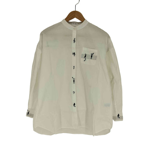 デザインティーシャツストアグラニフ Design Tshirts Store graniph ビューティフルシャドー ミュージックスコア L/S シャツ レディース FREE