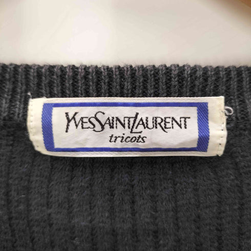 イヴサンローラン Yves Saint Laurent リネン クルーネック ニット レディース JPN:M