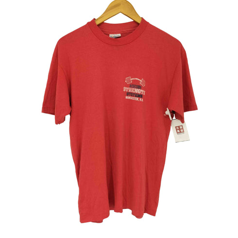 ヘインズ Hanes USA製 シングルステッチ 両面プリント クルーネック Tシャツ メンズ import:L