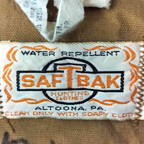サフトバック SAFTBAK 襟コーデュロイハンティングジャケット メンズ