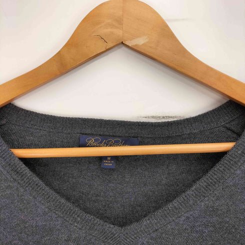 ブルックスブラザーズ BROOKS BROTHERS SAXXON WOOL ウール Vネック ニット メンズ import:M
