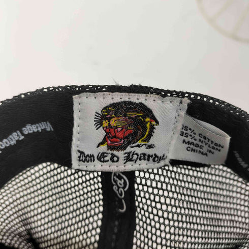エドハーディー Ed Hardy タイガー 虎 刺繍 メッシュ キャップ ラインストーン スナップバック Y2K メンズ