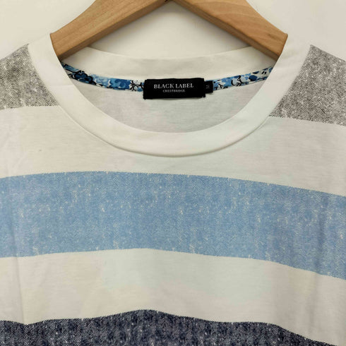 ブラックレーベルクレストブリッジ BLACK LABEL CRESTBRIDGE ボーダー クルーネック シャツ メンズ M