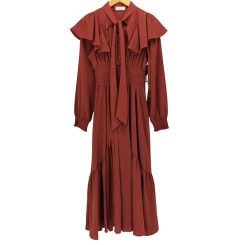 アンドクチュール And Couture フリル リボン ワンピース レディース