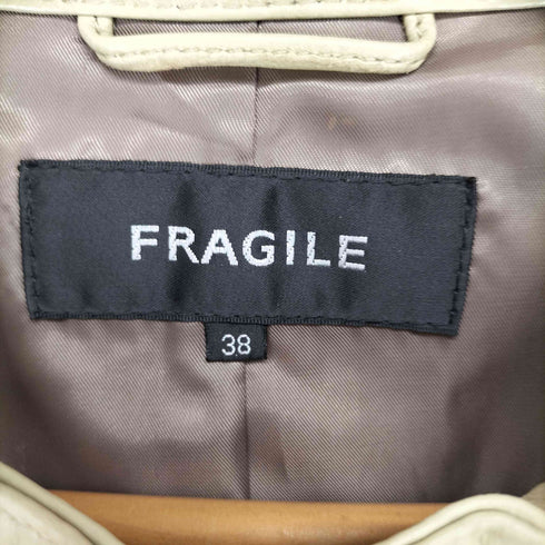 FRAGILE lamb leather ラムレザージャケット レディース 3838