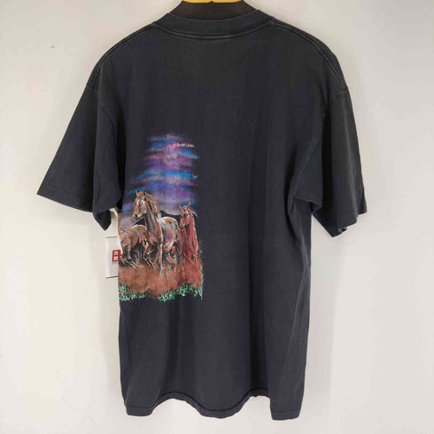 HAZELWOODS 90S MADE IN USA ホース グラフィック S/S Tシャツ メンズ import:XL
