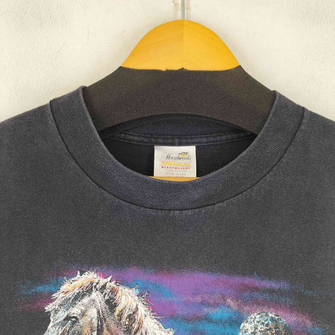 HAZELWOODS 90S MADE IN USA ホース グラフィック S/S Tシャツ メンズ import:XL