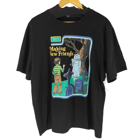MAKING NEW FRIENDS グラフィック S/S Tシャツ メンズ import:XL