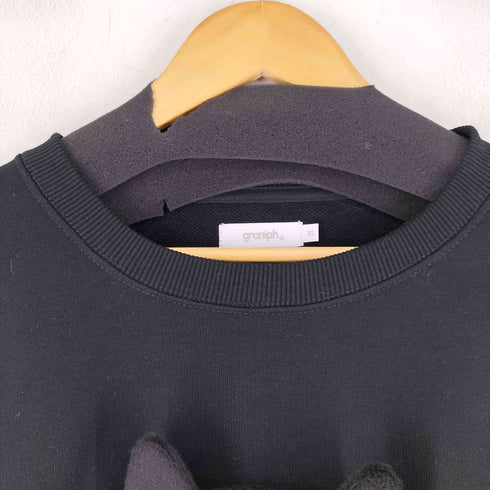 グラニフ graniph ネコカブリビューティフルシャドー ポケットスウェット メンズ JPN:XL