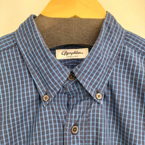 ジムフレックス GYMPHLEX ギンガムチェック S/S シャツ メンズ import:M