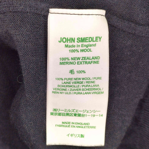 ジョンスメドレー JOHN SMEDLEY イギリス製 メリノウール タートルネックニット メンズ import:L