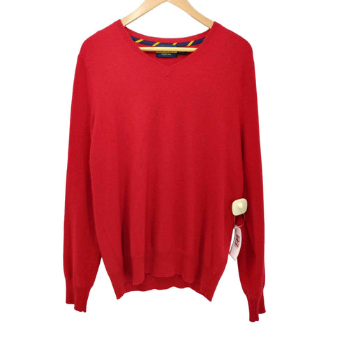 ラグビーラルフローレン Rugby Ralph Lauren カシミヤ100 Vネック ニット セーター メンズ import:L