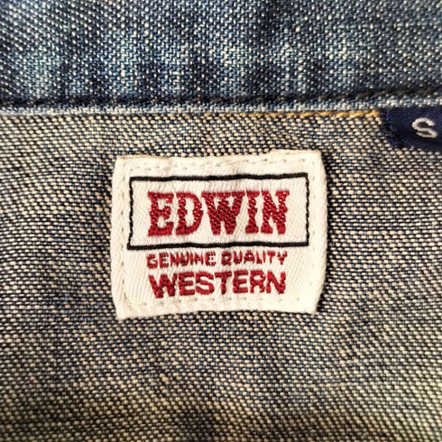 エドウィン EDWIN デニム ウエスタンシャツ メンズ import:S