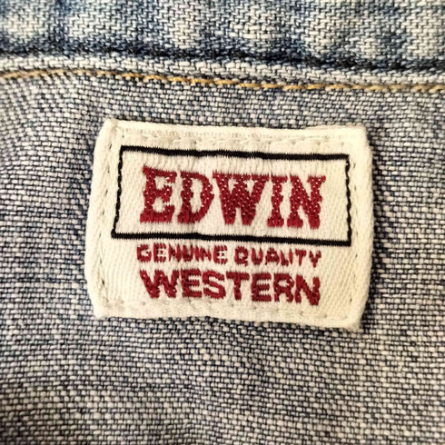 エドウィン EDWIN デニム ウエスタンシャツ メンズ import:S