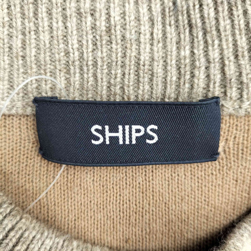 シップス SHIPS ラムウールダブルフェイスハイネックプルオーバーニット メンズ JPN:L
