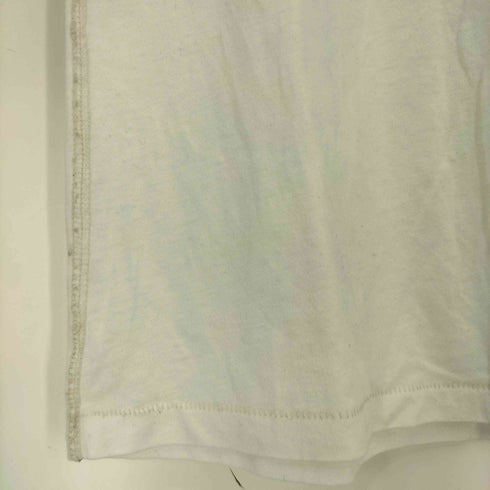 アバクロンビーアンドフィッチ Abercrombie & Fitch 裾&袖シングルステッチ NY92 ロゴワッペン クルーネックTシャツ レディース import:M