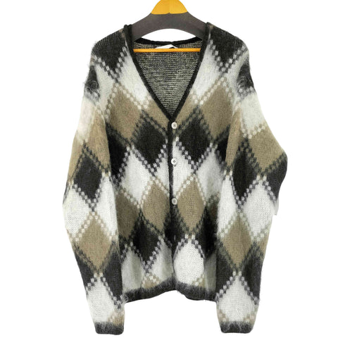 ソフネット SOPHNET. MOHAIR ARGYLE CARDIGAN メンズ JPN:3