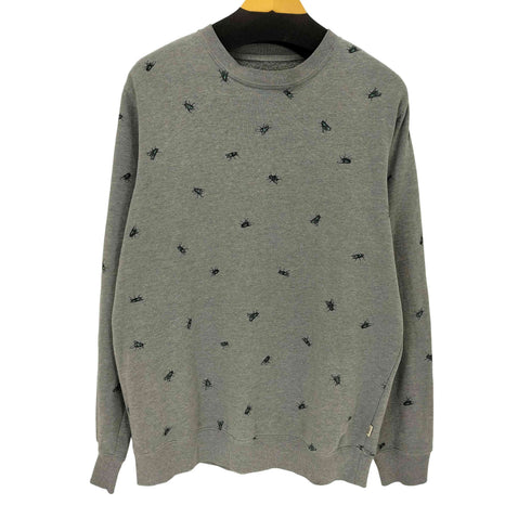 バンズ VANS 総柄 ビッグシルエット クルーネックスウェット メンズ import:M