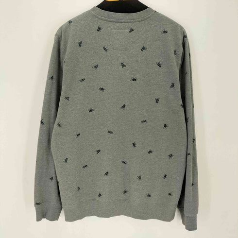 バンズ VANS 総柄 ビッグシルエット クルーネックスウェット メンズ import:M
