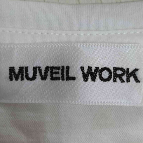 ミュベールワーク MUVEIL WORK スペースオペラシリーズ プリント ロゴTシャツ レディース JPN:36