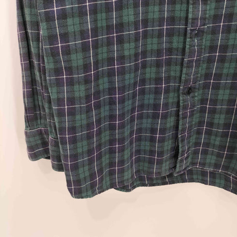 ユニクロ UNIQLO 00s OLD ブラックウォッチ チェック フランネル シャツ メンズ JPN:XL