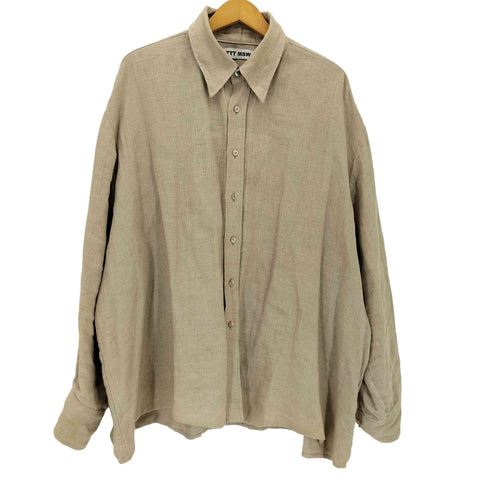 ティーモダンストリートウエア TTT_MSW Linen over shirt リネン 長袖シャツ メンズ JPN:L