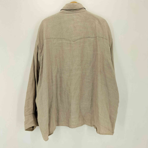 ティーモダンストリートウエア TTT_MSW Linen over shirt リネン 長袖シャツ メンズ JPN:L