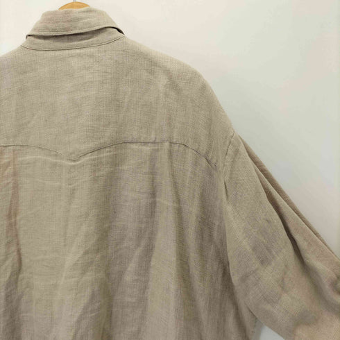 ティーモダンストリートウエア TTT_MSW Linen over shirt リネン 長袖シャツ メンズ JPN:L