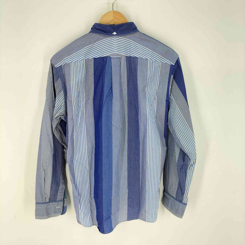 ノーリーズ NOLLEY’S ランダムストライプ ボタンダウン コットンシャツ メンズ import:L