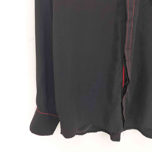 90s フェイクレイヤード カラーステッチ L/S ドレスシャツ メンズ