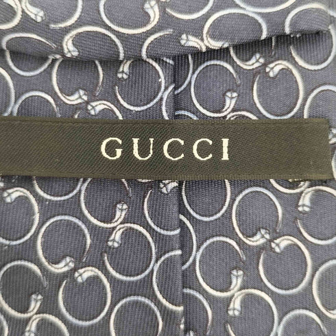 グッチ GUCCI 総柄 シルク ネクタイ メンズ