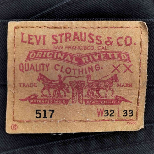 リーバイス Levis 00S 後染め 517 ブーツカット デニムパンツ メンズ 32/33