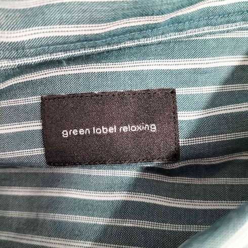 グリーンレーベルリラクシング GREEN LABEL RELAXING S/S ストライプシャツ メンズ JPN:M