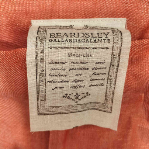 ビアズリー BEARDSLEY リネン混 タック テーパード パンツ レディース JPN:1