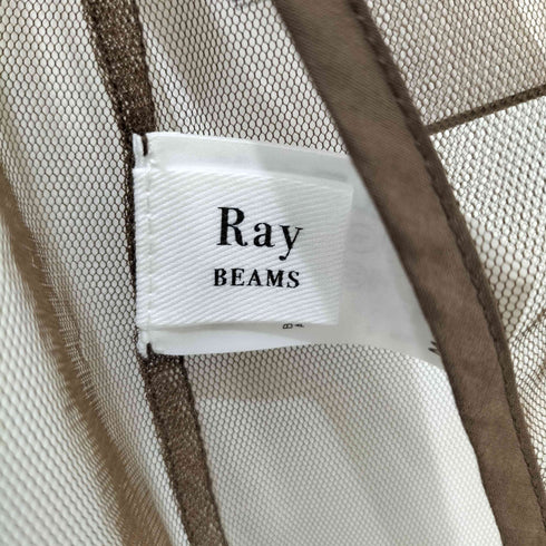 レイビームス Ray BEAMS チュールフリルカラーノースリーブトップス レディース