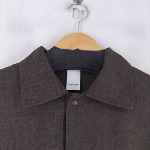 キャスパージョン CASPER JOHN Imitation wool huge shirts メンズ JPN:M