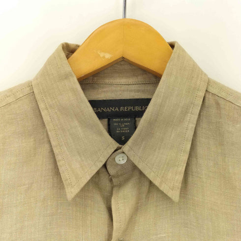 バナナリパブリック BANANA REPUBLIC 00s リネン S/S BDシャツ メンズ JPN:S