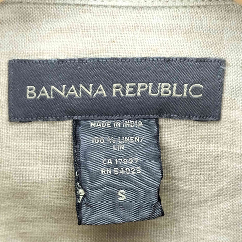 バナナリパブリック BANANA REPUBLIC 00s リネン S/S BDシャツ メンズ JPN:S