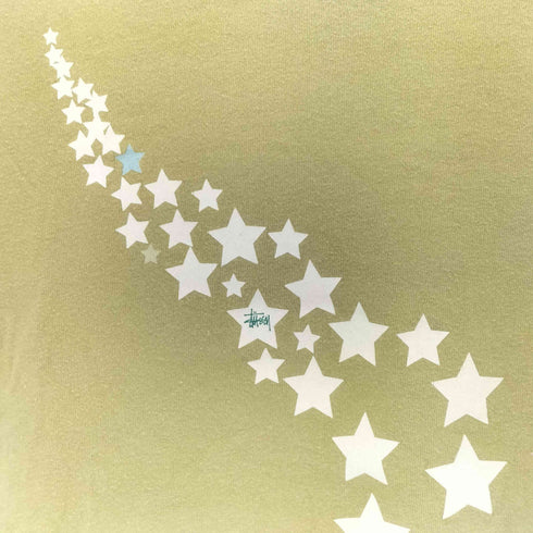 ステューシー Stussy 90s OLD ラメデザインプリント クルーネックTシャツ Y2K レディース JPN:S