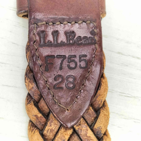エルエルビーン L.L.Bean コンチョバックル 編み ベルト レディース 28