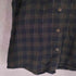 ラメ チェック スナップボタン プリント 長袖 シャツ Y2K レディース M