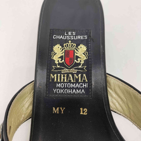 ミハマ MIHAMA ビジュー オープントゥ サンダル レディース JPN:L