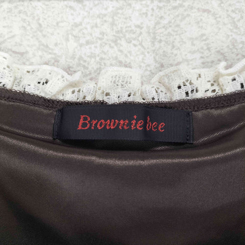 Brownie bee チェック柄レースフリルデザインワンピース sweet レディース