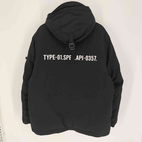 アルファインダストリーズ ALPHA INDUSTRIES バックプリント 比翼ジップ 4ポケット ブルゾン アウター メンズ import:L