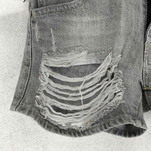 LDS Y2K ダメージデニムショートパンツ レディース M