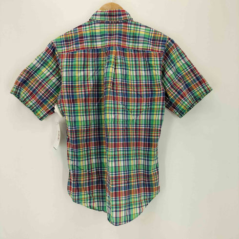 ラルフローレン RALPH LAUREN ポニー刺繍 マドラスチェックボタンダウンシャツ レディース 150