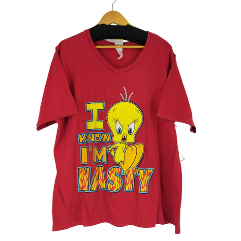 LOONEY TUNES キャラクタープリント S/S Tシャツ レディース