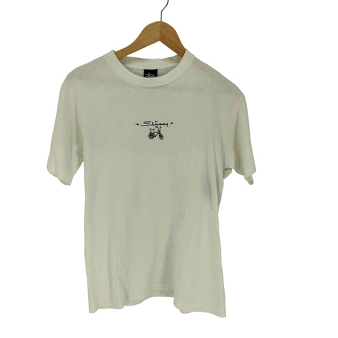 ステューシー Stussy MADE IN USA 紺タグ 自転車 Tシャツ メンズ import:M