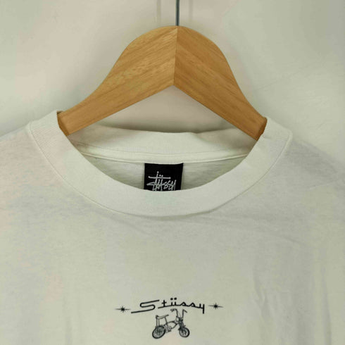 ステューシー Stussy MADE IN USA 紺タグ 自転車 Tシャツ メンズ import:M